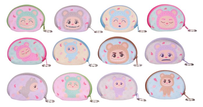 ONIKUMA Borsellino Portamonete 10cm c/Zip c/hangtag 12ass…x24…x288